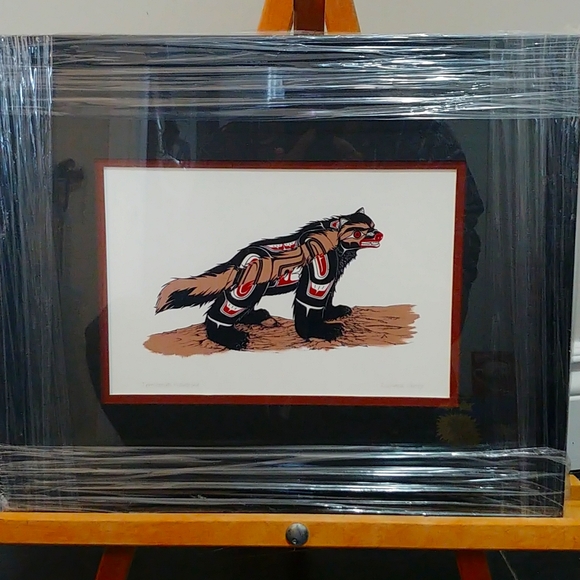 Canadian Native art print - Territorial wolverine - Picture 1 of 4